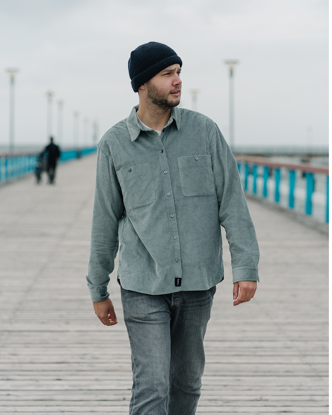 ICE GREY CORD SHIRT
